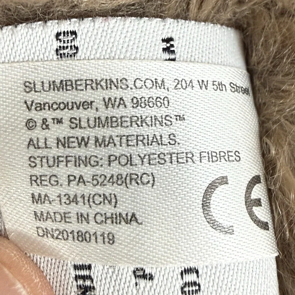 Slumberkins Bigfoot Stuffie Self‎ Esteem Ultra Plush OG Brown Stuffed Animal 16